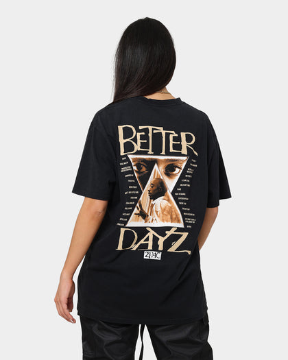 Tupac Better Dayz Vintage T-Shirt Washed Black