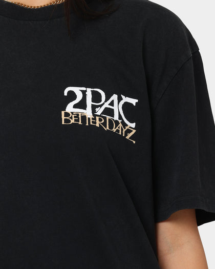 Tupac Better Dayz Vintage T-Shirt Washed Black