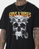 Gun N Roses Skull Split Vintage T-Shirt Washed Black