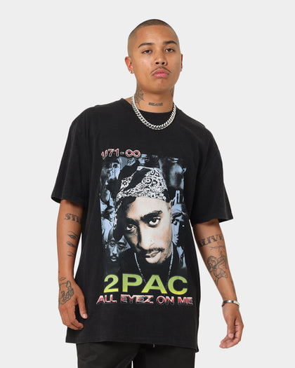 Tupac All Eyez On Me Vintage T-Shirt Washed Black