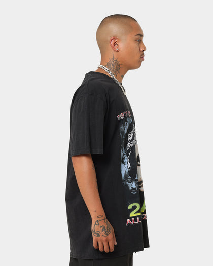 Tupac All Eyez On Me Vintage T-Shirt Washed Black