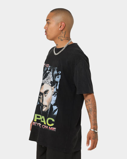 Tupac All Eyez On Me Vintage T-Shirt Washed Black
