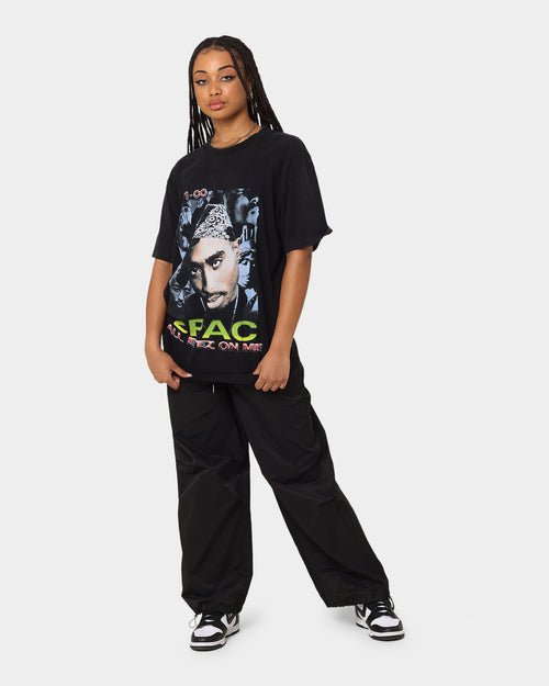 Tupac All Eyez On Me Vintage T-Shirt Washed Black
