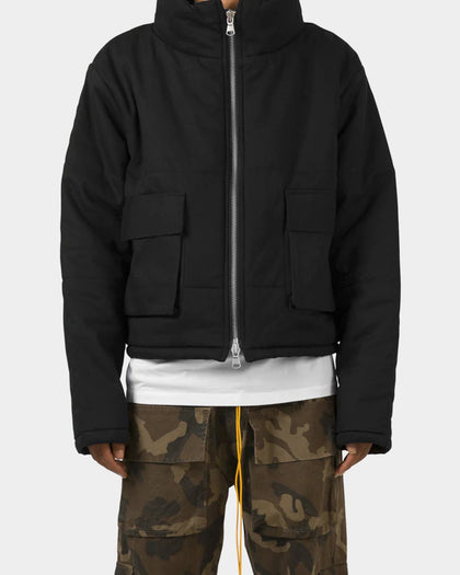 MNML Cropped Puffer Jacket Vintage Black