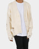 MNML Distressed Cardigan Off White
