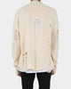 MNML Distressed Cardigan Off White