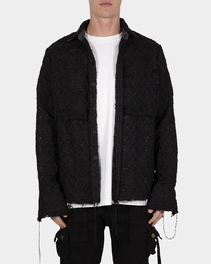 MNML Raw Edge Flannel Black