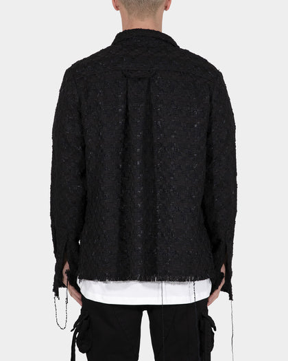 MNML Raw Edge Flannel Black