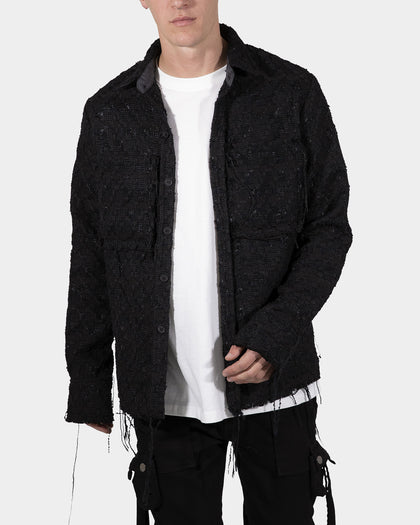 MNML Raw Edge Flannel Black