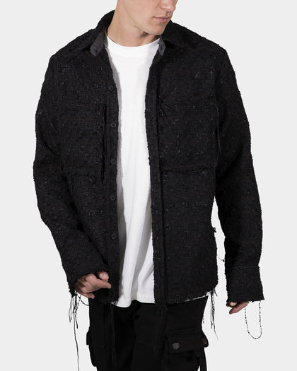 MNML Raw Edge Flannel Black