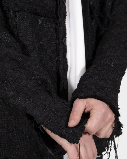MNML Raw Edge Flannel Black