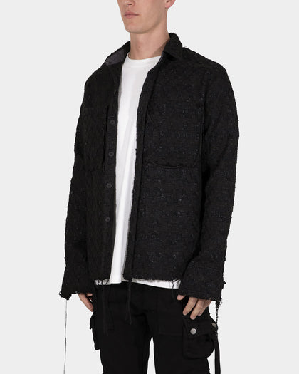 MNML Raw Edge Flannel Black