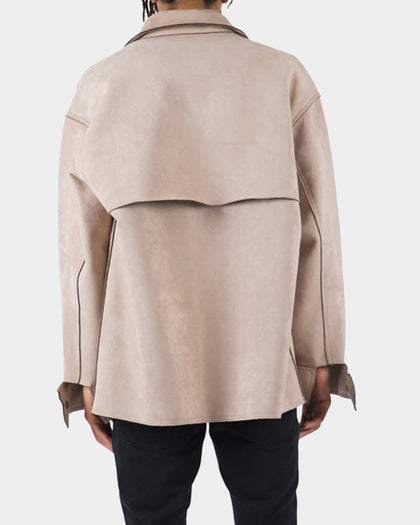 MNML Suede Work Shirt Tan