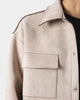 MNML Suede Work Shirt Tan