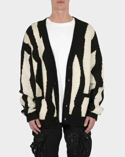 MNML Zebra Cardigan Black/Natural