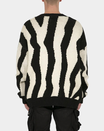 MNML Zebra Cardigan Black/Natural