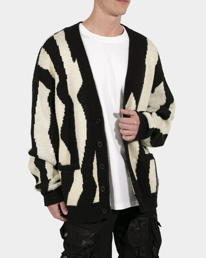 MNML Zebra Cardigan Black/Natural
