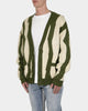 MNML Zebra Cardigan Green/White