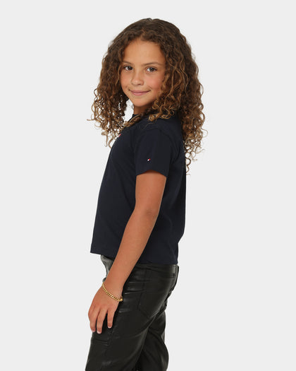 Tommy Hilfiger Kids' Flag Logo Short Sleeve T-Shirt Desert Sky