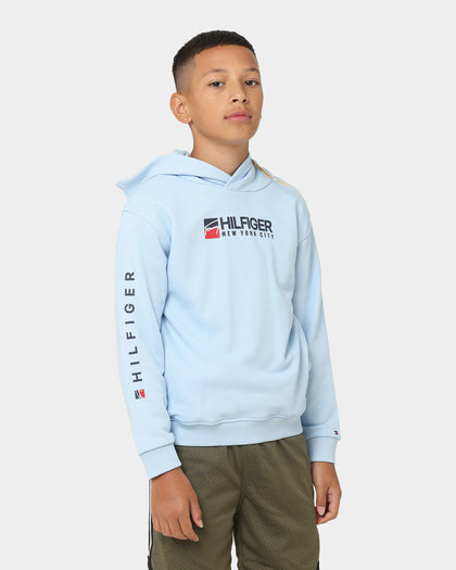 Tommy Hilfiger Kids' U Tommy Logo Hoodie Chambray Sky