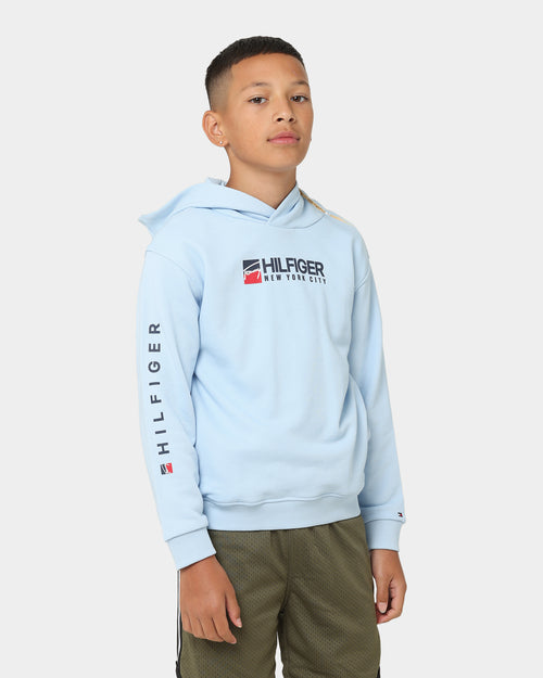 Tommy Hilfiger Kids' U Tommy Logo Hoodie Chambray Sky