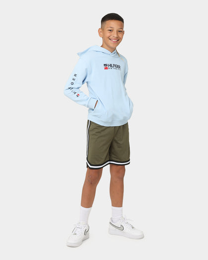 Tommy Hilfiger Kids' U Tommy Logo Hoodie Chambray Sky