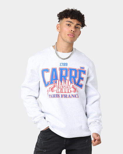 Carre Champions Premium Crewneck White Marle