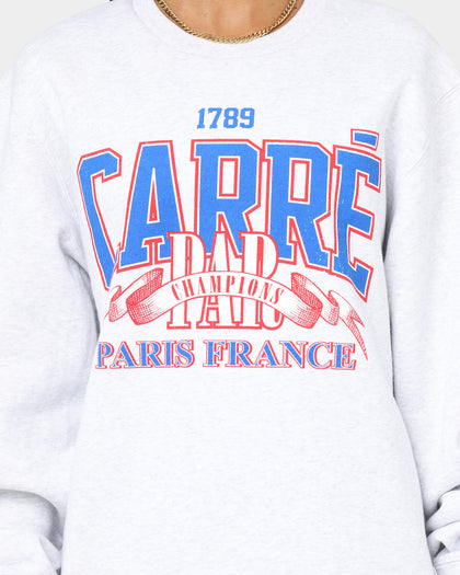 Carre Champions Premium Crewneck White Marle