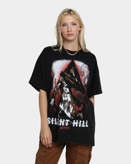 Rats Get Fat X Silent Hill Pyramid Head Vintage T-Shirt Black Wash