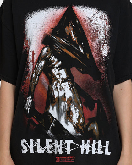 Rats Get Fat X Silent Hill Pyramid Head Vintage T-Shirt Black Wash