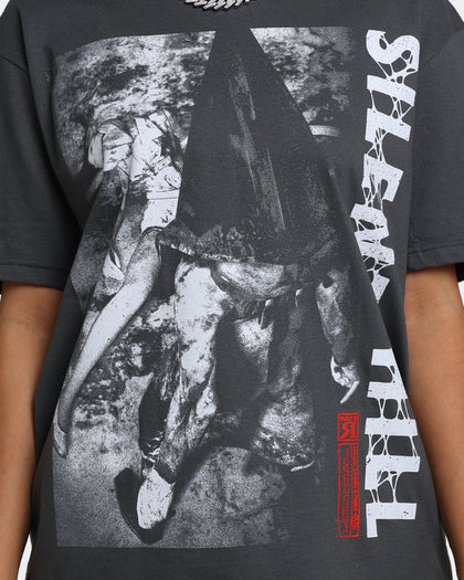 Rats Get Fat X Silent Hill  Silent Hill T-Shirt Charcoal