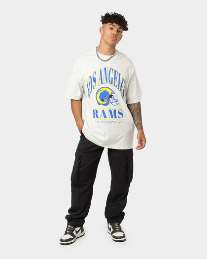 Majestic Athletic Los Angeles Rams Helmet Arch T-Shirt White Marle