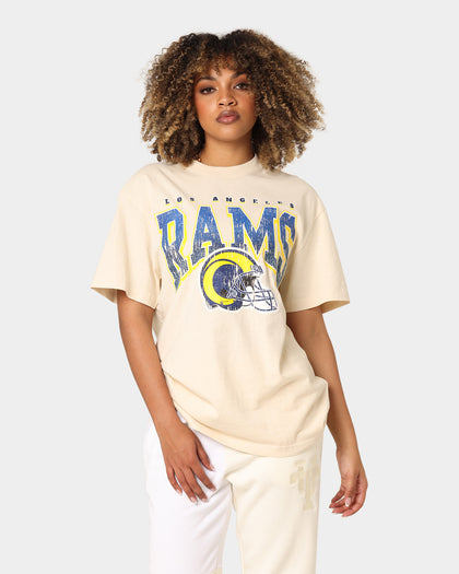 Majestic Athletic Los Angeles Rams Helmet Arch T-Shirt Sand