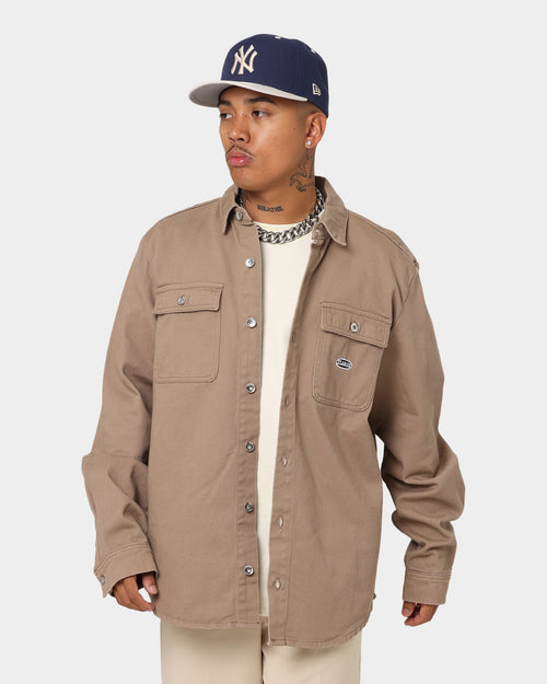 X-Large Denim Long Sleeve Work Shirt Sand