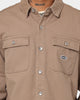 X-Large Denim Long Sleeve Work Shirt Sand