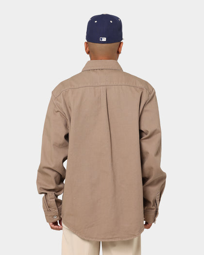 X-Large Denim Long Sleeve Work Shirt Sand