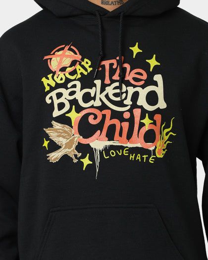 Goat Crew Backend Child Vintage Hoodie Black