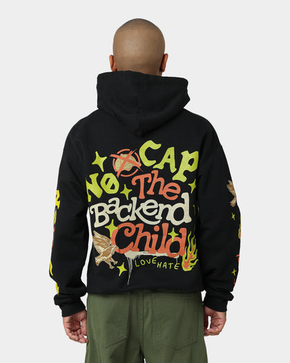 Goat Crew Backend Child Vintage Hoodie Black