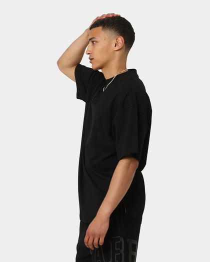 Carré Grid Iron Oversized T-Shirt Black