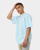 Carré Grid Iron Oversized T-Shirt Light Blue