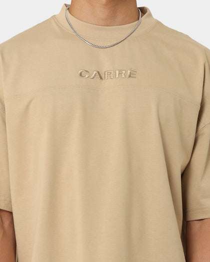 Carré Grid Iron Oversized T-Shirt Stone
