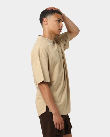 Carré Grid Iron Oversized T-Shirt Stone