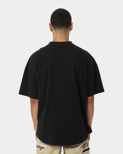 Carré Grid Iron Oversized T-Shirt Washed Black