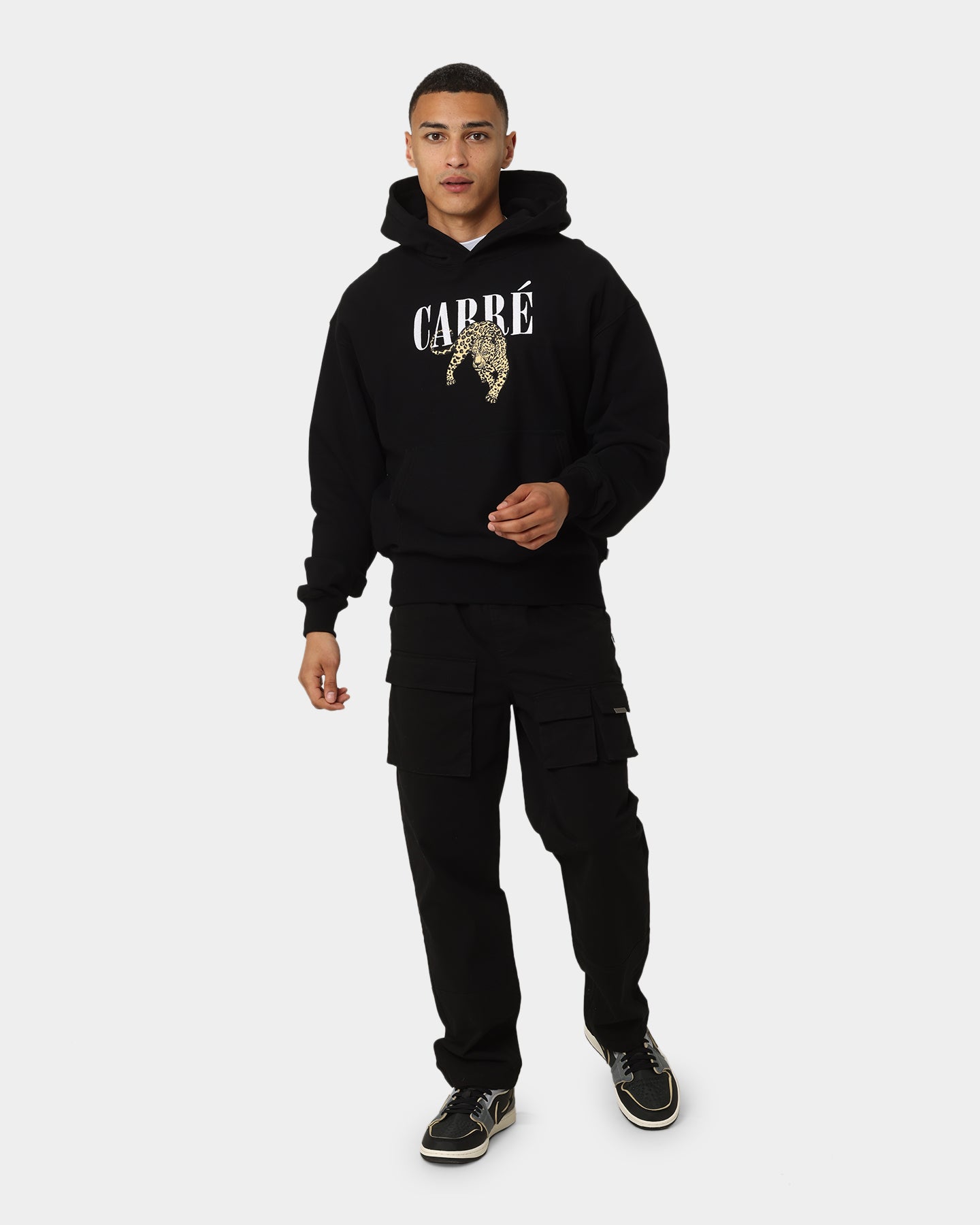 Carré Leo Oversized Hoodie Black | Culture Kings US
