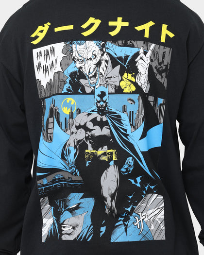 Goat Crew X Batman Batman The World Comic Long Sleeve T-Shirt Black