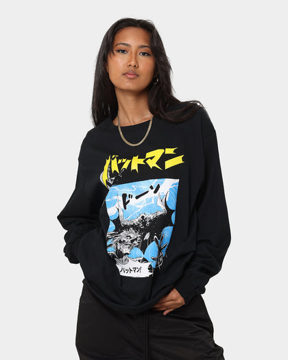 Goat Crew X Batman Batman The World Comic Long Sleeve T-Shirt Black