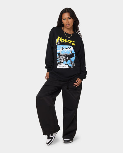 Goat Crew X Batman Batman The World Comic Long Sleeve T-Shirt Black