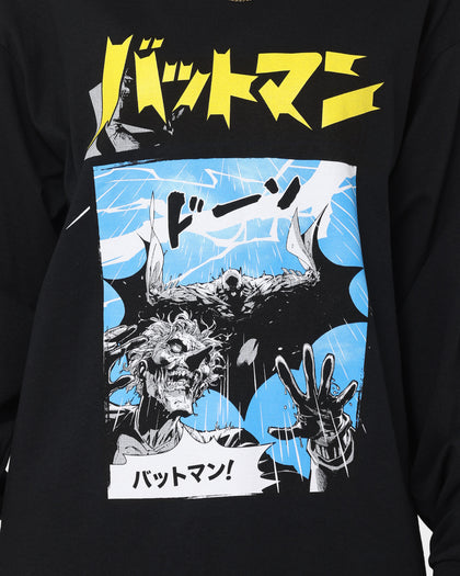 Goat Crew X Batman Batman The World Comic Long Sleeve T-Shirt Black
