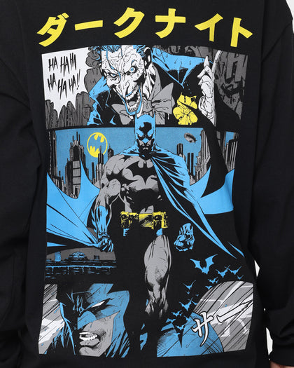 Goat Crew X Batman Batman The World Comic Long Sleeve T-Shirt Black