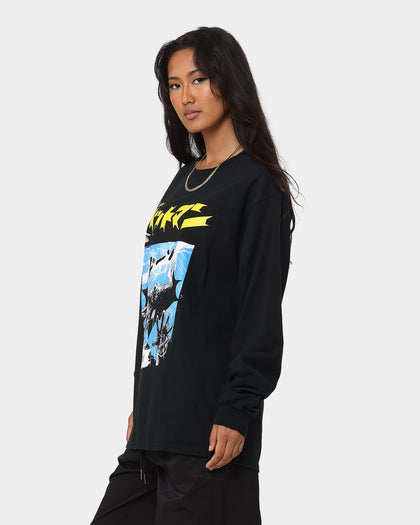 Goat Crew X Batman Batman The World Comic Long Sleeve T-Shirt Black